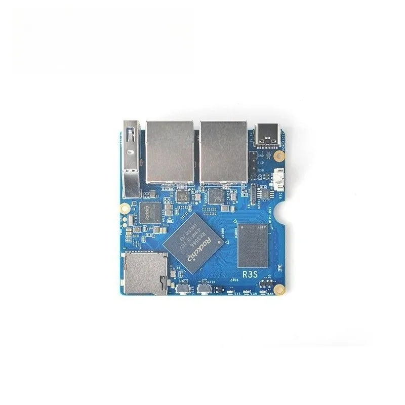 NanoPi R3S Mini Development Board, 32GB eMMC, Full Metal Case RK3566 Dual Gigabit Ethernet Port