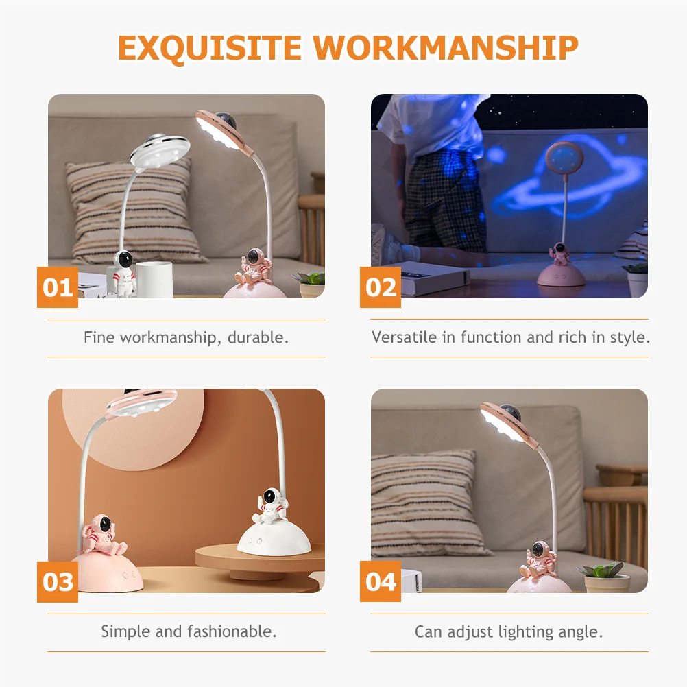 

Astronaut Star Projector Table Lamp Multipurpose Silicone Bendable LED Night Light Bedroom Atmosphere Table Lamp