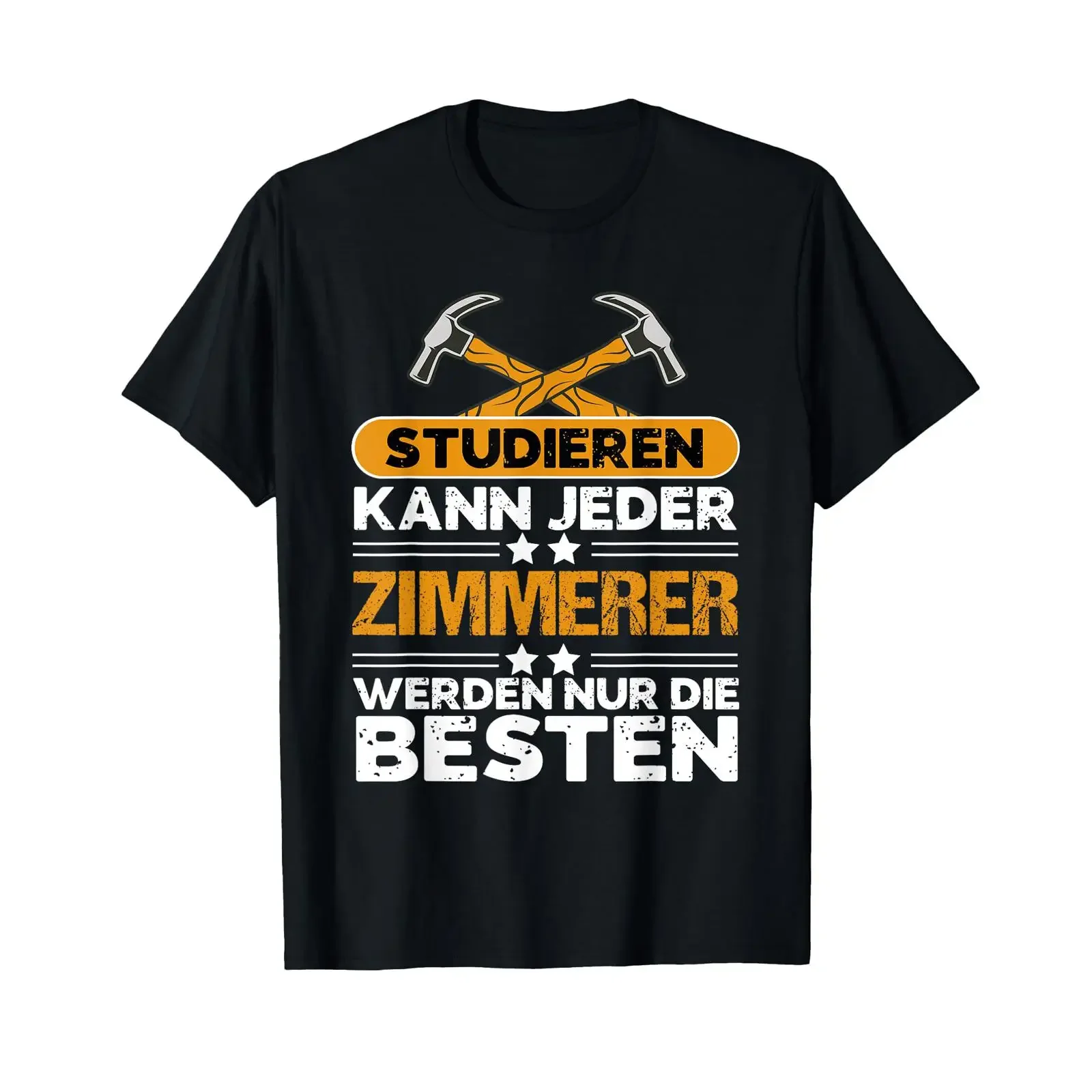 Carpenter and woodworker gift ideas Anyone can study T shirt Black S Classic Workwear vintage Washed Slightly Breathable