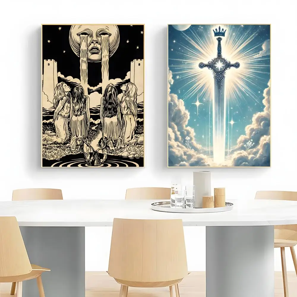Tarocchi Fortune Telling CardS Poster Wall Art Print Poster Decorative Mural Home Decor Gift Unframed