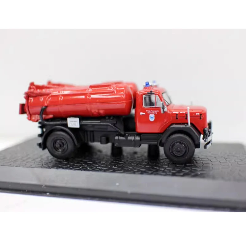 1/72 escala Magirus Deutz 126 D motor de bomberos tanque de agua modelos de aleación colección de juguetes para niños adultos regalo de recuerdo pantalla estática