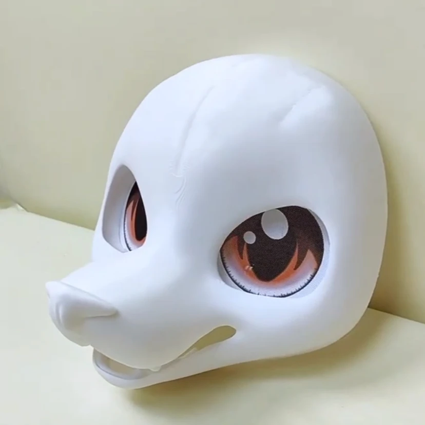 Original 3D Printed American Style Base Mask Animal Skull Cute/fierce Eyed Fox Animal Skull DIY Accessories