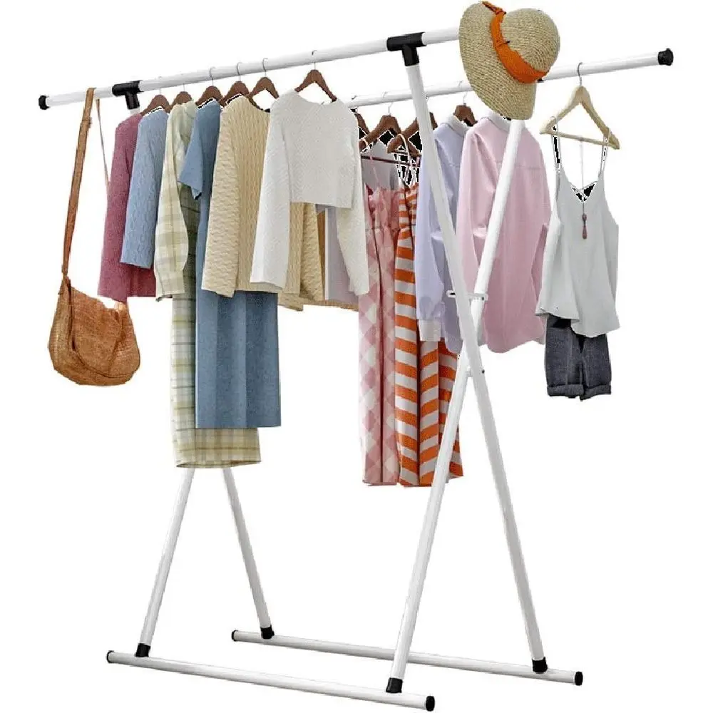 

Indoor Double Hanging Clothes Drying Rack for Balcony Use