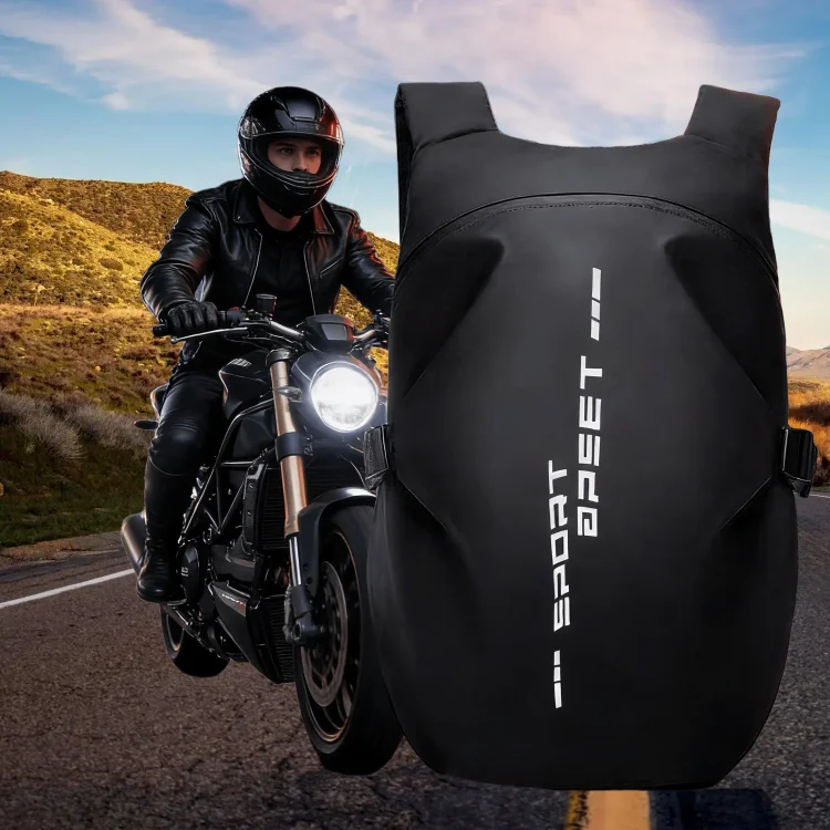 Large Capacity Helmet Storage Backpack Outdoor Multi-functional Waterproof Motorcycle Backpack Helmet Bag with Reflective Stripe
