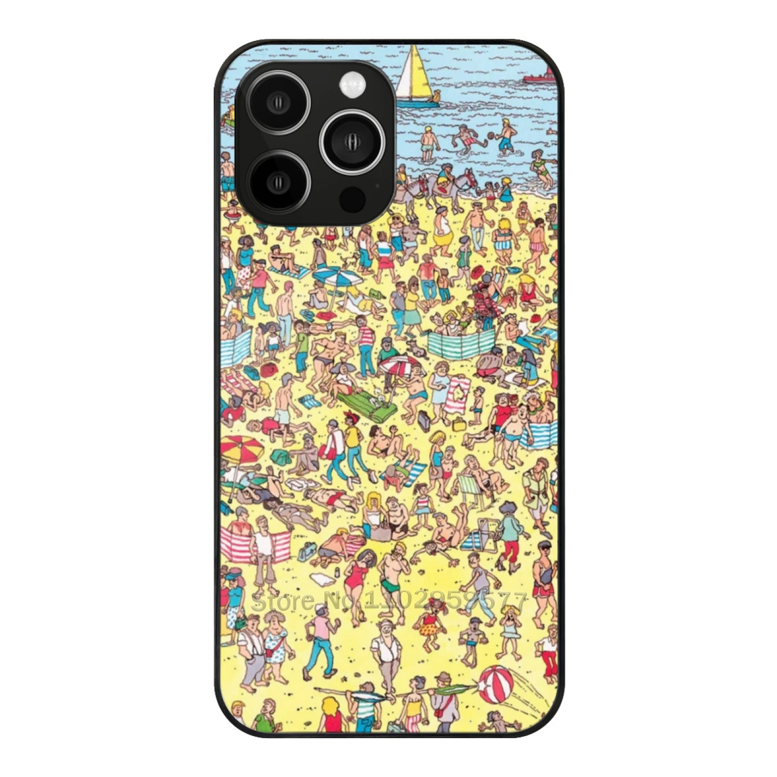 Где Wally Waldo-Find Wally Waldo Book-Part Iii, где действительно искусственное стекло для Iphone15 14 13 11 12 Pro Max Mini Xr X Xs