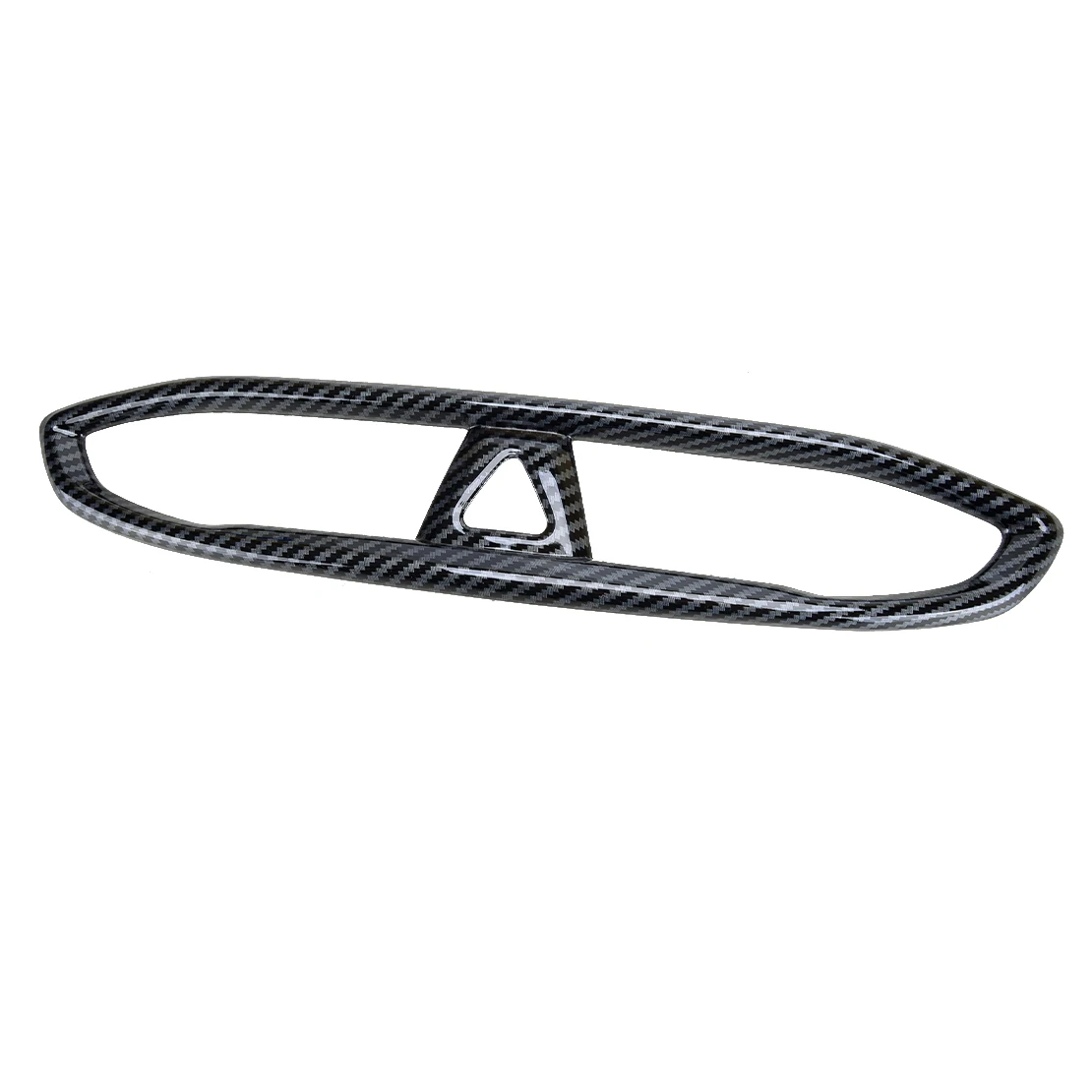 Black Car Front Center Air Outlet Vent Cover Trim Carbon Fiber Style ABS Fit for Hyundai Santa Fe 2019 2020 2021 2022
