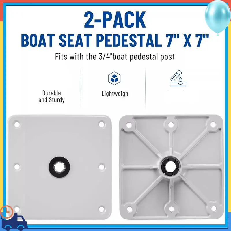 

L37A — основание сиденья для тяжелых условий эксплуатации, подставка сиденья 7 х 7 дюймов с гнездом для штифта 3/4 дюйма, белый цвет