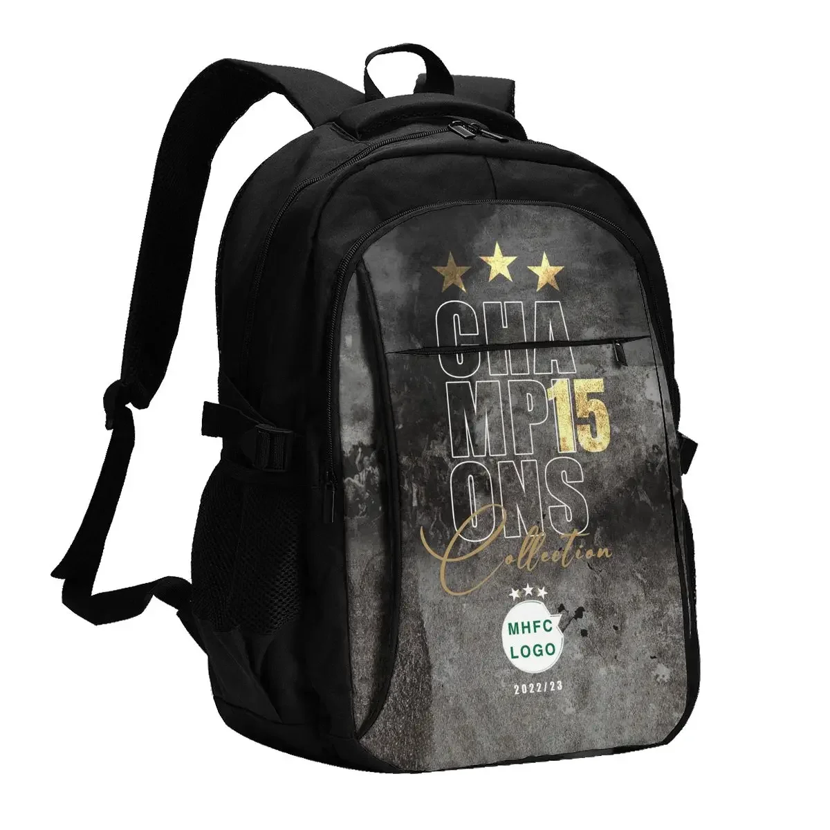 

Israel Maccabi Haifa F.C MHFC Large Durable Travel Laptop Backpack Waterproof Bag with USB Charging Port Business Backpack