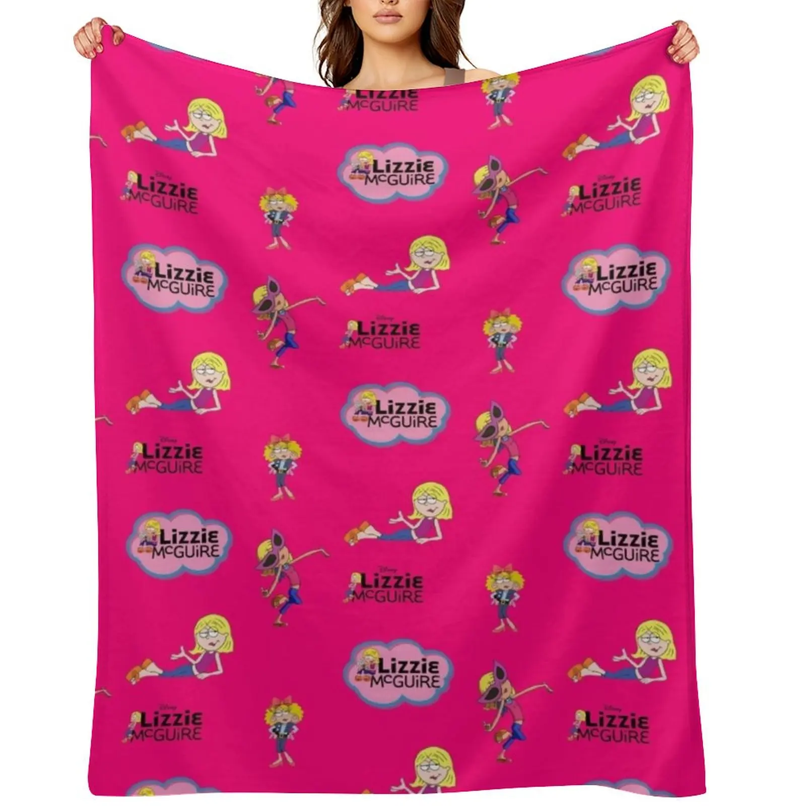 

Lizzie McGuire Collage Pattern Throw Blanket Thin warm winter Soft Plush Plaid Luxury Throw Blankets