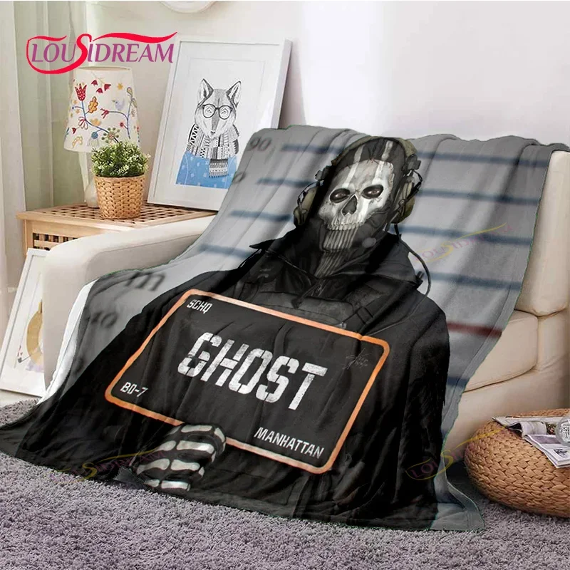 C-Call-Of-Duty soft throw blanket bedding flannel living room/bedroom warm blankets ghost blankets home Picnic/Travel Cover Gift