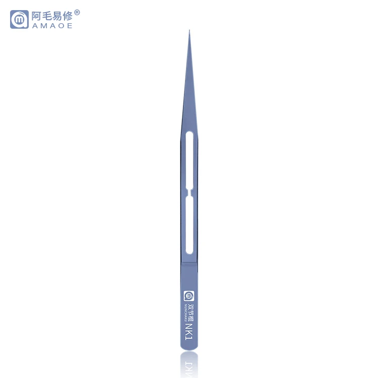 Titanium alloy tweezers Ultra light only 8g straight/curved Precision Tweezers for Mobile Phone IC Chip BGA SMD Repair tools