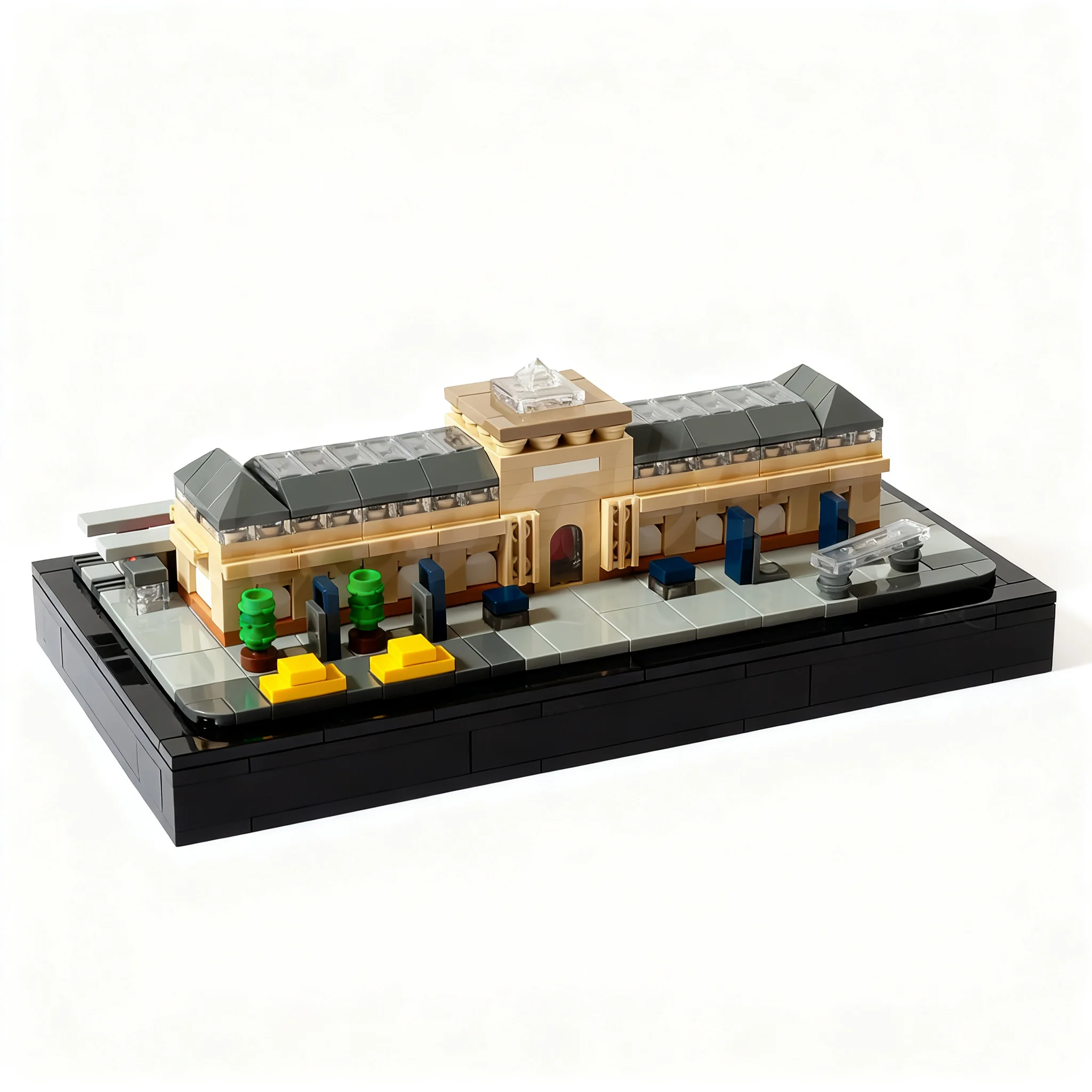 533pcs MOC Architecture Central Station Mannheim Germany Model Christmas Gift Creative For Desktop And Shelf DIY