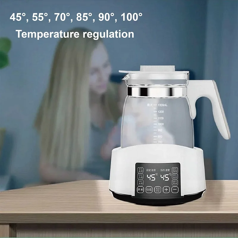 1.3L Baby Constant Temperature Milk Water Heater Electric Kettle 24h Insulation Kettle Auto Milk Warm Kettle Milk Powder Warmer