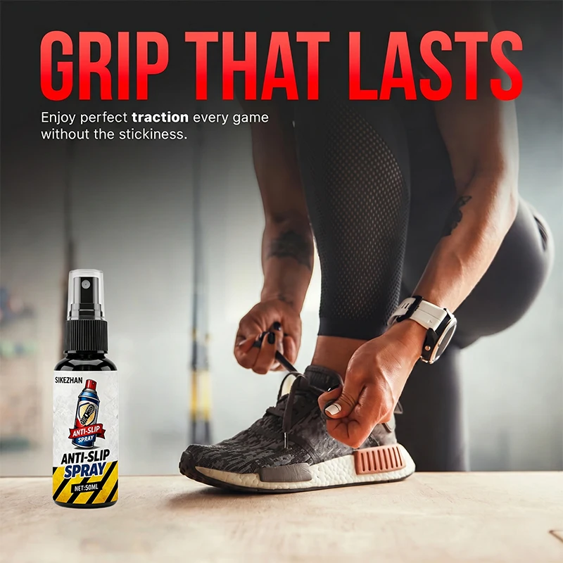 Picture 4: SIKEZHAN Non-Slip Shoe Grip Spray (50ml) - Instant Anti-Slip Traction Enhancer for Basketball, Sports Sneakers, & Work Boots