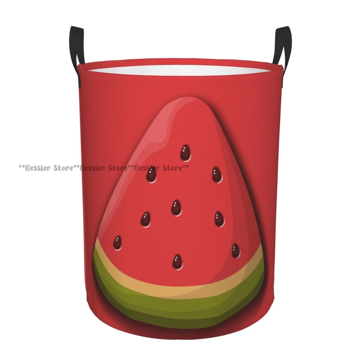 Laundry Basket Watermelon Round Storage Bin Collapsible Hamper Clothes Bucket Organizer