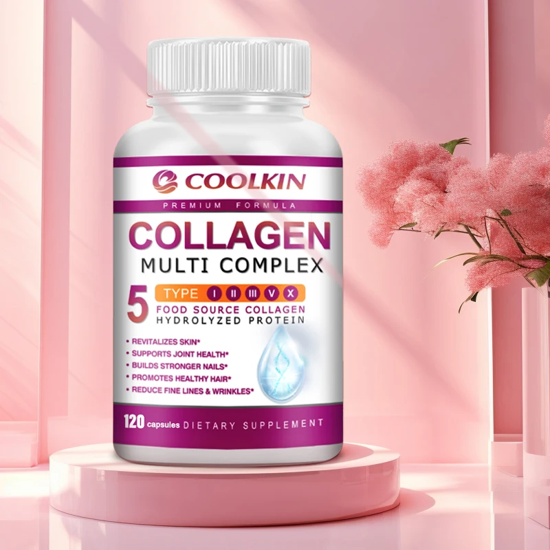

Collagen Multi Complex - Types I, II, III, V, X, Non-GMO, Enhanced Absorption, for Healthy Hair, Bones, Cartilage, Skin & NailsS