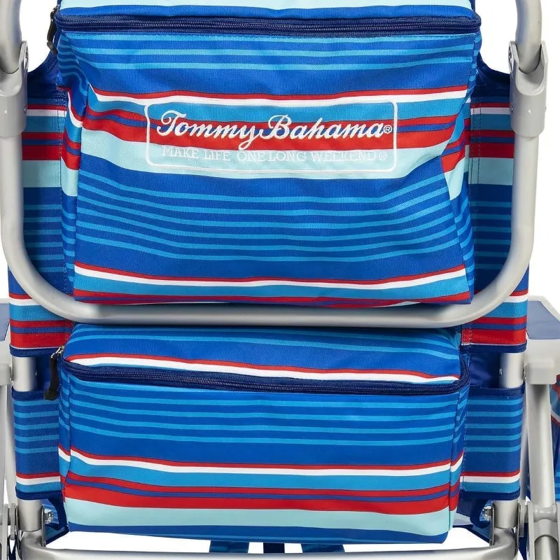 Bahama Rucksack Strandkorb 2er-Pack (Segelfisch und Palmen), Aluminium, mehrfarbig