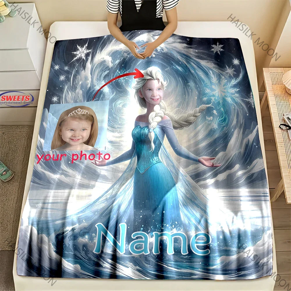 جديد! بطانيات مخصصة مخصصة مع اسم وصور هدايا حلم الفتيات اطلب الآن واحصل على هدية بطانية الأميرة إلسا الحصرية #2