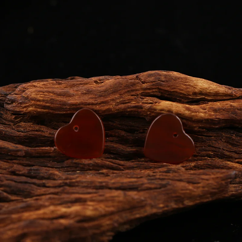 B&F Red Agate  Earring Beads for Jewelry Making, Handmade Natural stones beads, Stones for jewelry Making Supplies