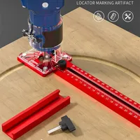 15cm-120cm Router Circle Cutting Jig 4-in-1 Router Milling Groove Bracket Woodworking Cabinet Hardware Jig Punch Groove Bracket