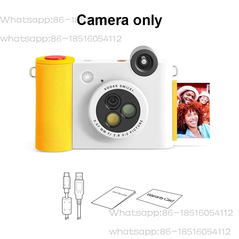 Instant Camera 10MP 3 Filters ZINK Inkless Printing  Bluetooth Photo Printing From Mobile Phones TF Card Support