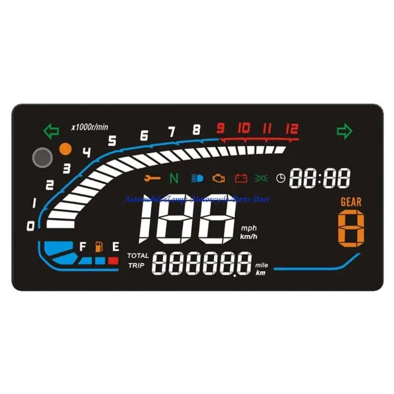 H7BD à prova choque LED velocímetro motocicleta 12V display digital para CM125 CM150 CM250