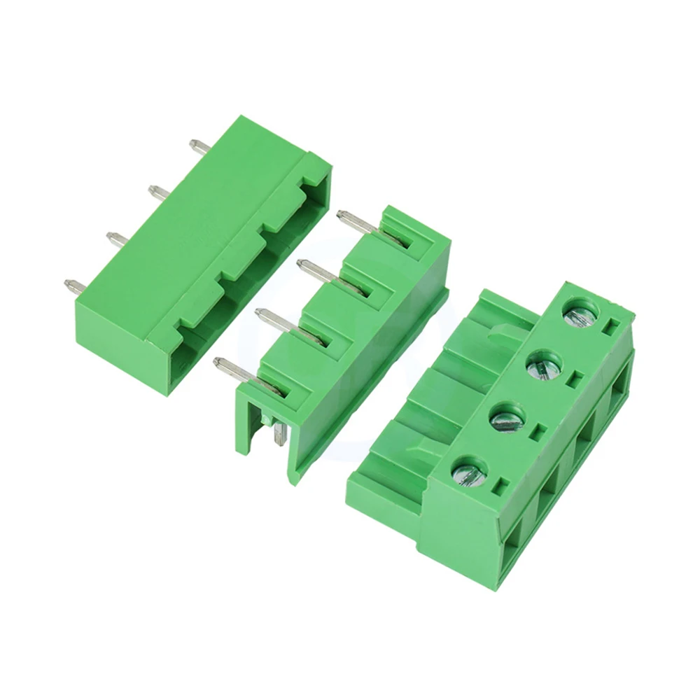 (10 pcs) KF2EDG 15EDG 7.62mm Plug-in Terminal Block 2EDGK + 2EDGV R / 2EDGVC RC 7.62 Open Close Plug Right Angle Straight 2~12P