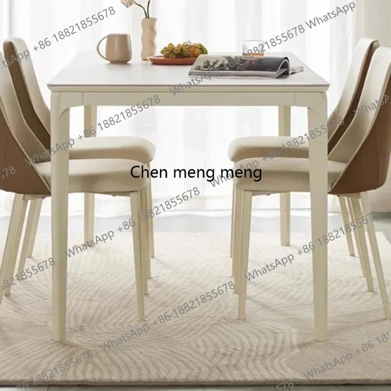 

Горячая распродажа: Прямоугольный белый обеденный стол в скандинавском минималистичном стиле, современный кухонный стол, роскошный декор для столовой (Mesa De Jantar)