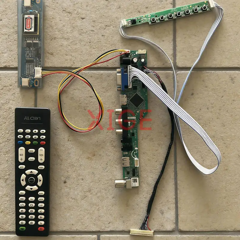 

For LQ164M1LA4AB LQ164M1LA4A LTN160HT03 LTN184HT01 Screen Drive Board Kit 2-CCFL 1920*1080 30 Pin LVDS 1920x1080 USB+AV+VGA+HDMI