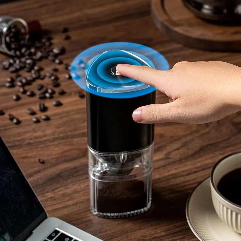 1 Stück tragbare elektrische Kaffeemühle Typ C USB-Ladung Keramik Mahl kern Home Kaffeebohnen Pulver isierer Mühle