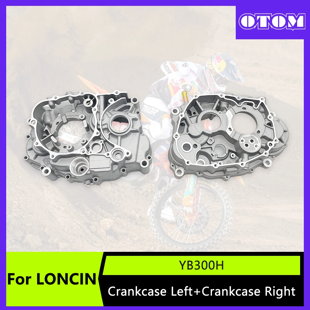 

OTOM мотоциклетный левый и правый картер из алюминиевого сплава, чехлы для двигателя Loncin YB300H, KEWS HENGJIAN S7, картер в сборе