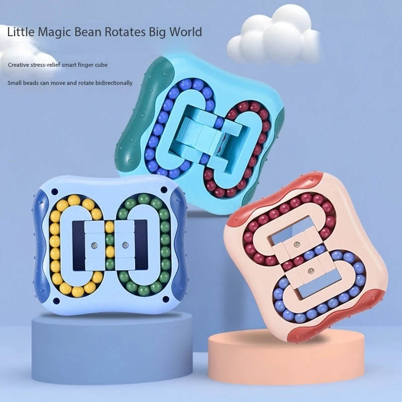 Mehrere Funktionen Fidget Spinner MagicColorfu Bohnen Finger Spinning lindert StressDekompressionswerkzeug für Kinder und Erwachsene