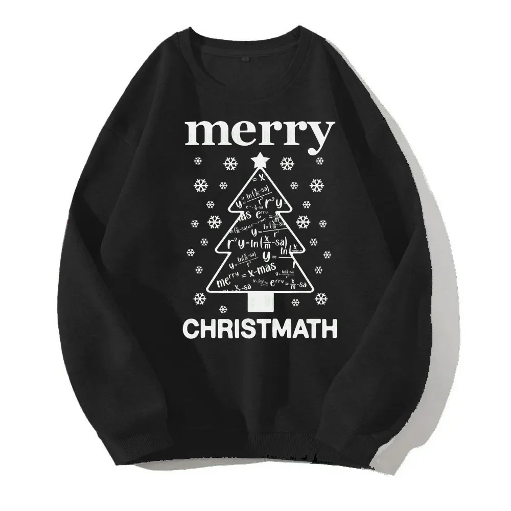 New in Hoodies & Sweatshirts  Merry Christmath Math Christmas Tree Xmas Mathematics Christmas Funny Winter Long Sleeve  Y2k Tops