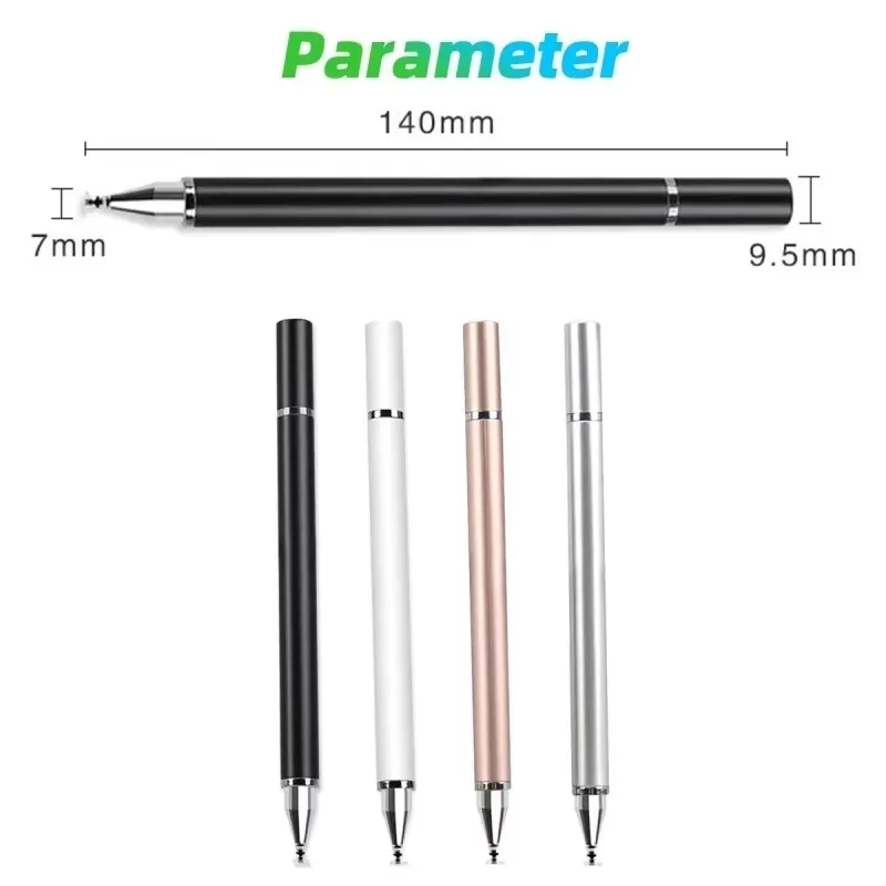 2 In1 Stylus Pen for Mobile Phone Tablet Drawing Pen Capacitive Pencil Universal Touch Screen Pen for Pad iPhone Android