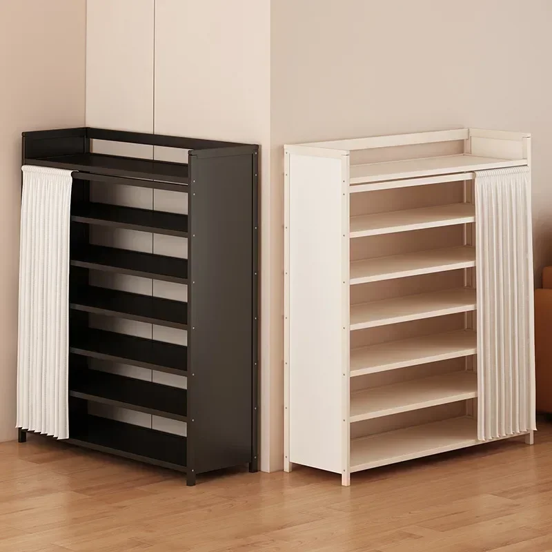 

Free installation shoe rack indoor simple folding household multi-layer dustproof rental room shoe storage artifact
