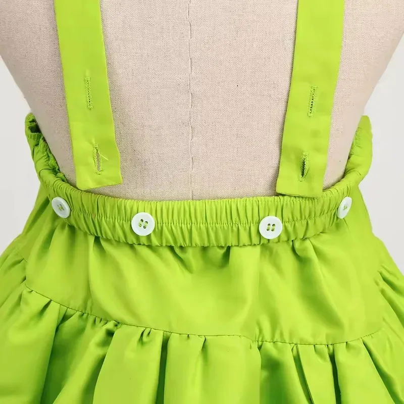 Vestido de Campanilla para niñas, disfraces de Halloween para niñas, Hada Verde, princesa, vestido elegante de Campanilla, fiesta de cumpleaños
