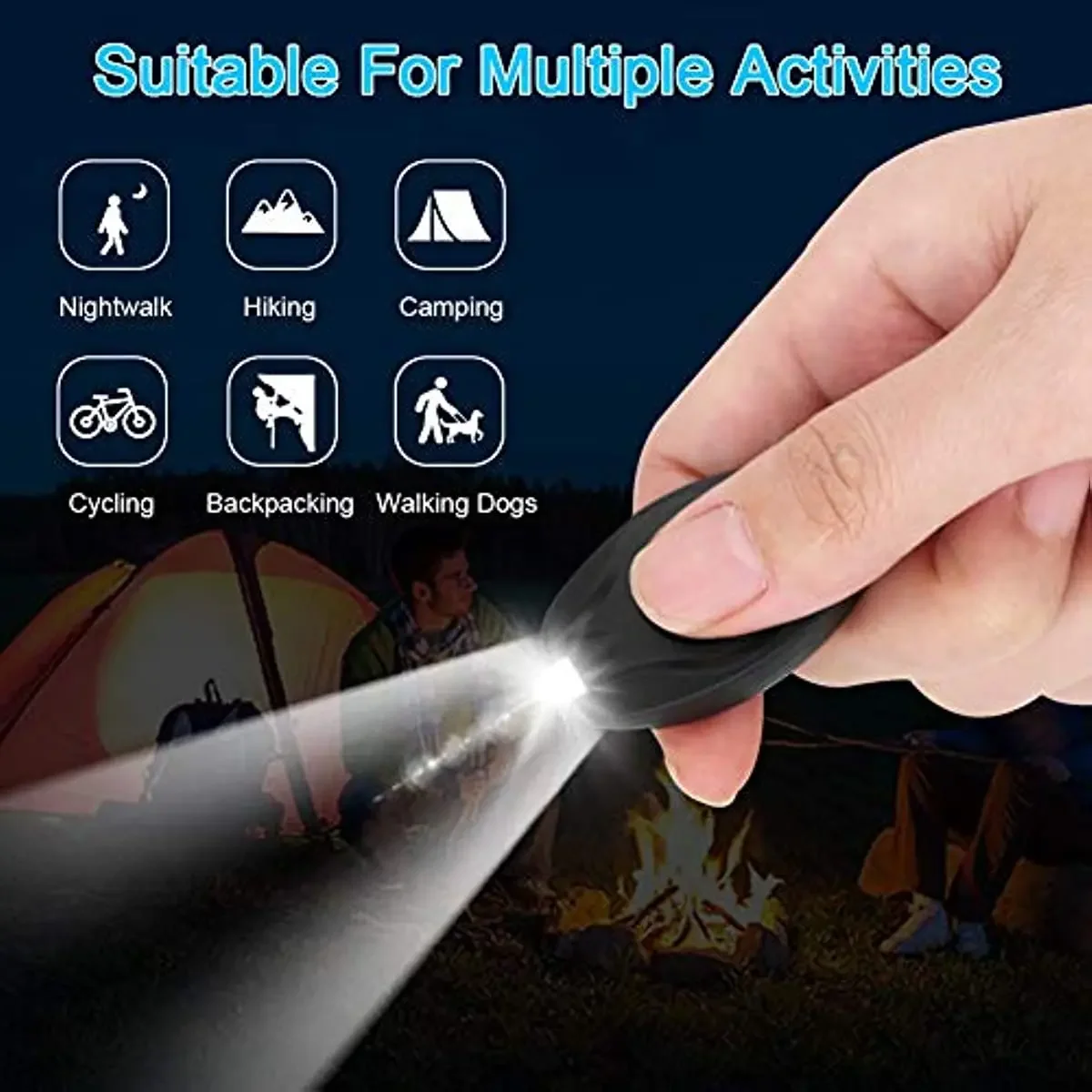 Mini LED Keychain Flashlight Super Bright Portable Key Ring Torch Waterproof Pocket Small Light Self-defense Tactical Lanterna