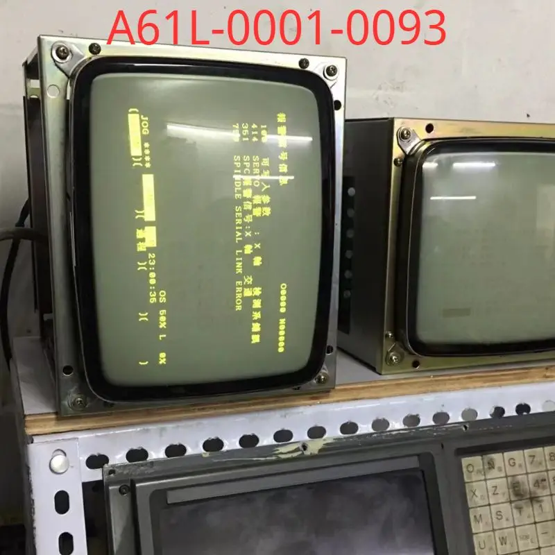 A61L-0001-0093 Used FANUC CNC Work Screen LCD Monitor A61L 0001 0093