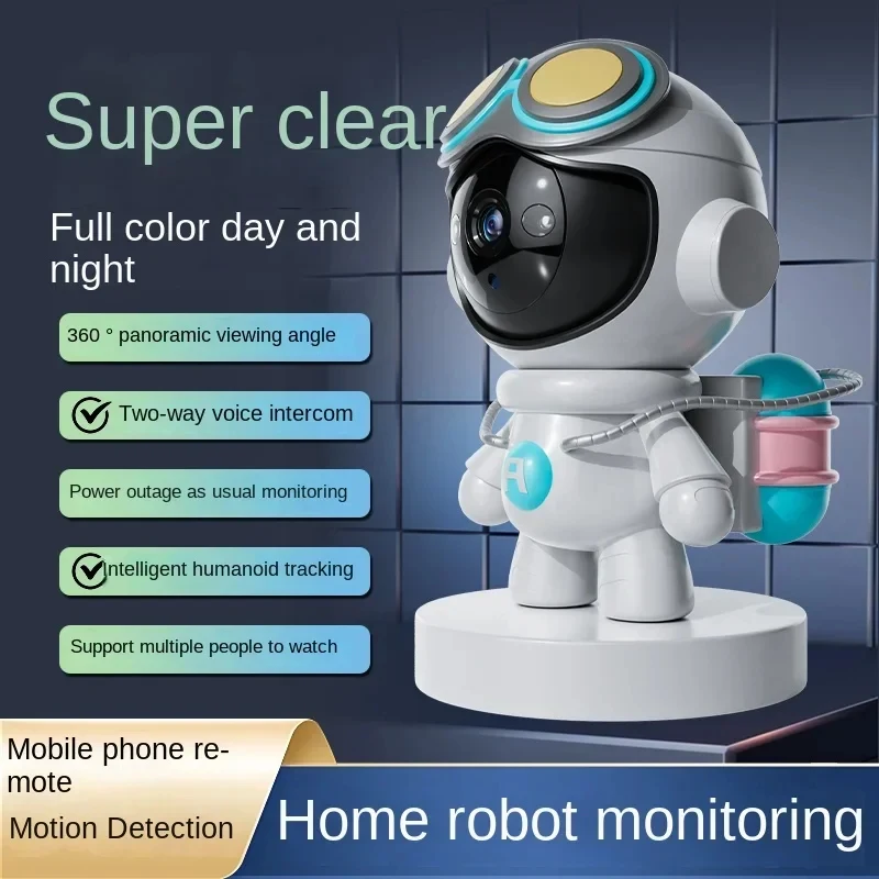 2026 Doll Robot WiFi IP Camera Wireless Monitor Indoor Track 1080P Automatic HD Smart Home Video Security Surveillance Camera