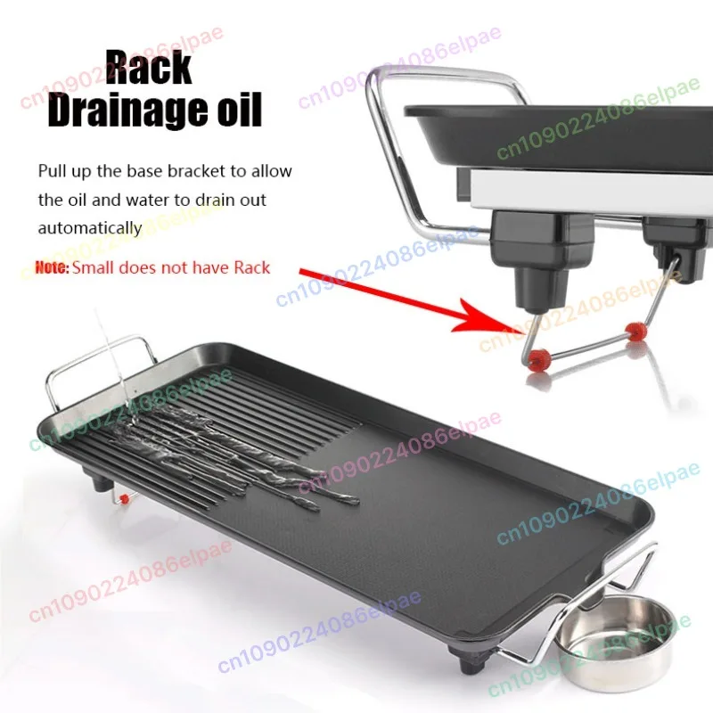 

Indoor Smokeless Electric Grill Griddle 110V Non Stick Pan BBQ Hot Pot Taiwan Sushi Cooking Appliance