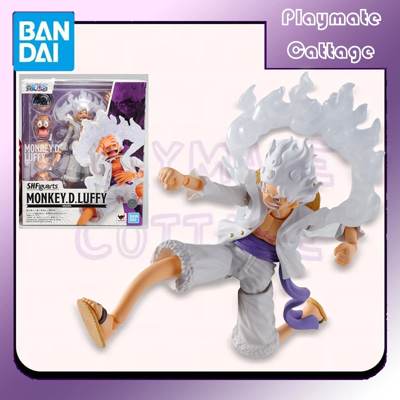 

In Stock BANDAI Original ONE PIECE SHFiguarts Monkey D Luffy -GEAR5- Anime Figure Model Toy Collectible Ornaments Gift Children