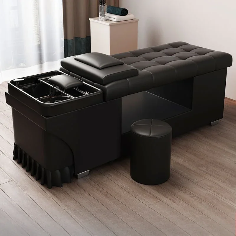 

Nordic Multi-functional Shampoo Bed Barbershop Modern Simple Styling Deluxe Massage Table Salon Furniture Sillon Barbero FYSC