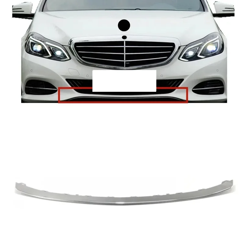 Front bumper chrome strip For Mercedes Benz E Class W212 E180 E200 E220 E260 E300 2014-2015