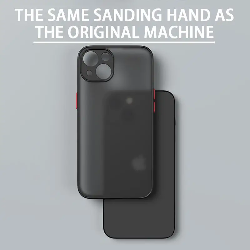 حافظة لهاتف آيفون 15 14 13 12 11 Pro XR X XS Max 7 8 Plus SE 13 غطاء خلفي شفاف من السيليكون المقاوم للصدمات