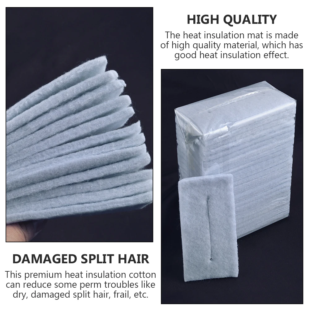 

25 Pcs Insulation Cotton Pads for Hair Perm Mat Perm Hairdressing Supplies Thermal Resistant Salon Tools Small Size