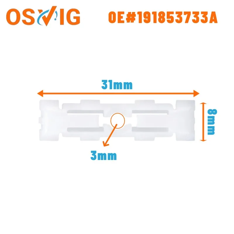 

20PCS OE#191853733A 6U0853733 Car roof water channel clips applicable for Volkswagen Golf Jetta and Passat