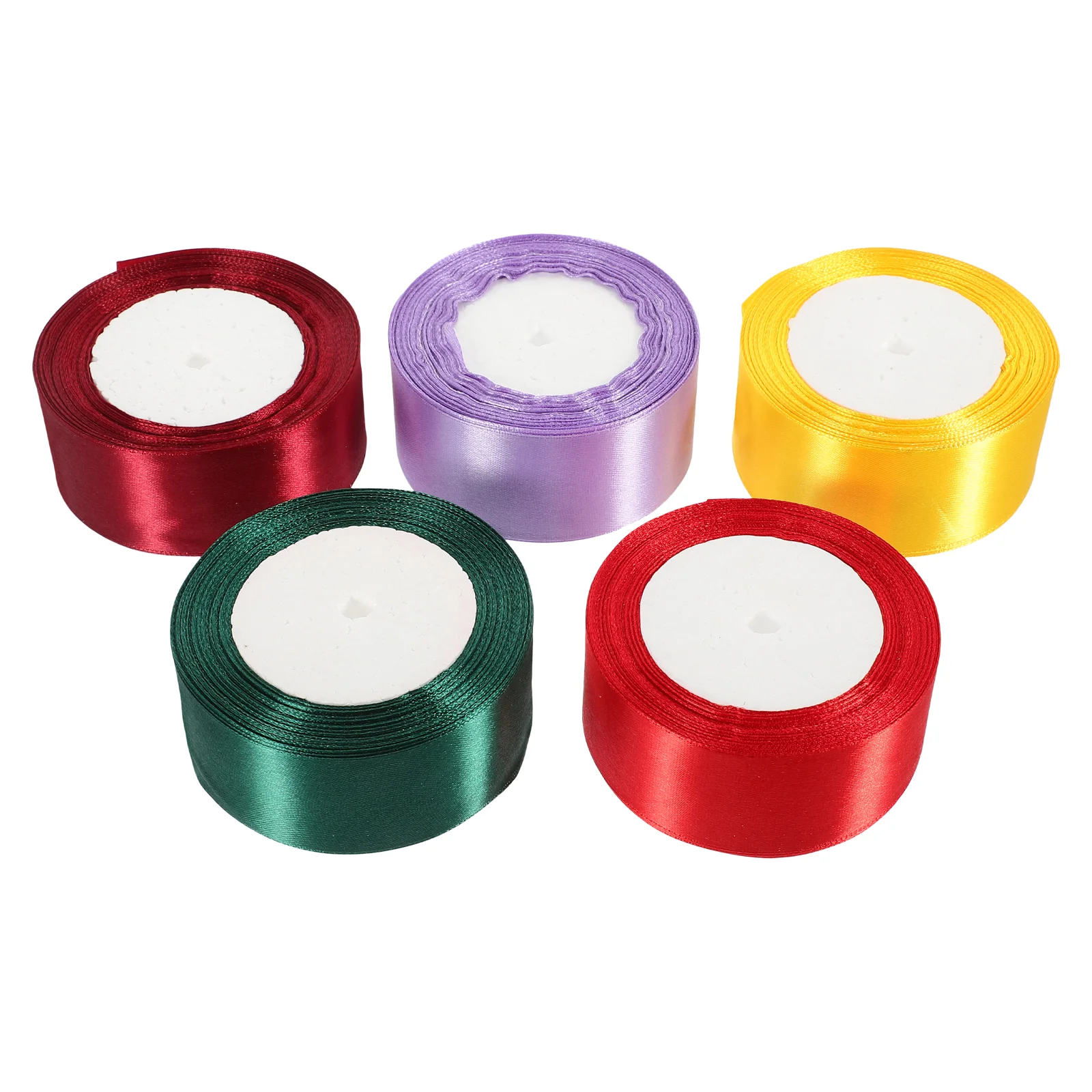 5 Rolls 4cm Satin Ribbon Gift Creative Cake Ribbons Novelty Wedding Ceremony Decorations Party Polyester Ornament Present