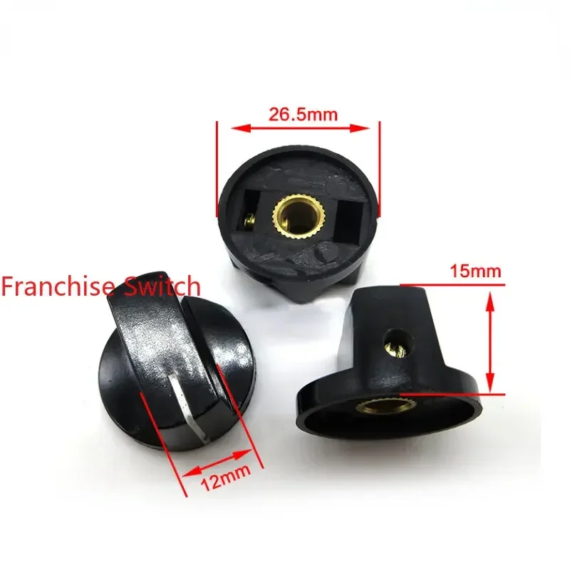 

10PCSSpot Slotted Knob Cap Potentiometer Switch Lock Screw Diameter 27mmx15mm Hole 6mm