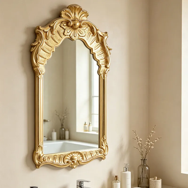 Luxury Nordic Mirror Wall Vanity Girls Big Men Bedroom Funky Bathroom Xenomorph Mirror Living Room Espelhos Home Decorations