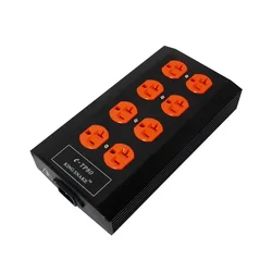 Aluminiumlegering 8 Holes Hifi Audio Power Filter Cd Versterker Us Plug Socket Purifier Conditioner